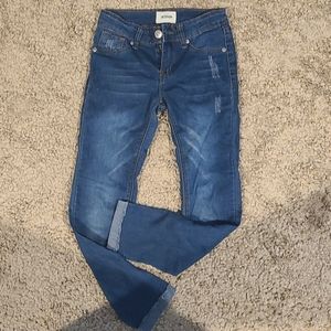 Girls size 7 straight leg w cuff